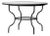 Matthew Izzo Home Moroccan Zellige Vanilla Tile and Iron Base 48" Round Dining Table For Sale