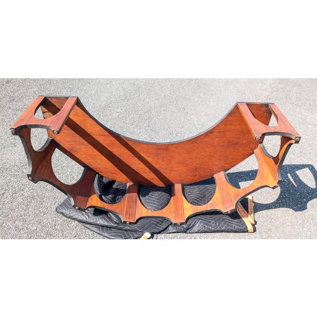 Mid-Century Modern Walnut Veneer and Terrazzo Marble Coffee Table For Sale - Image 17 of 18