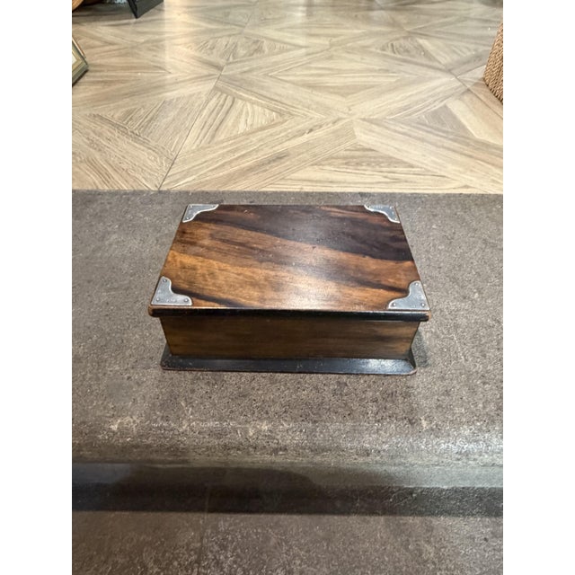 1920s Vintage 925 Sterling Silver Cigar Box, 1920s For Sale - Image 5 of 7