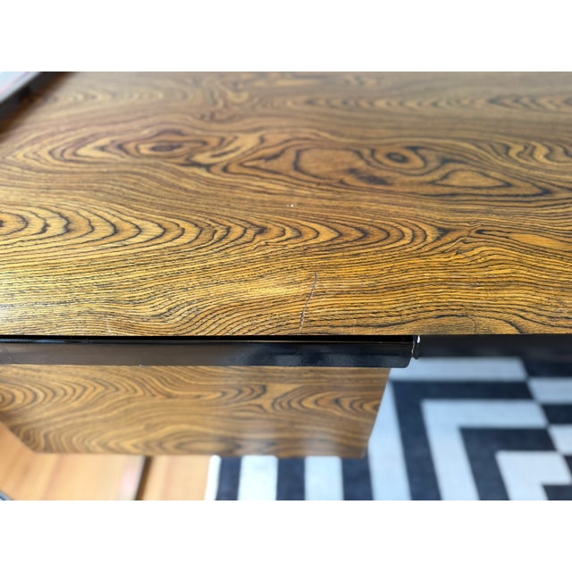 Peter Protzman for Herman Miller Zebrawood & Chrome Desk, Tubular Collection, 1970-1971 For Sale - Image 14 of 17