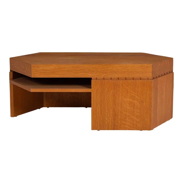 1990s After Frank Lloyd Wright Cocktail Table For Sale