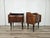 These 1950s-style bedside tables exude an elegant and timeless charm, crafted from walnut burl that highlights the natural...