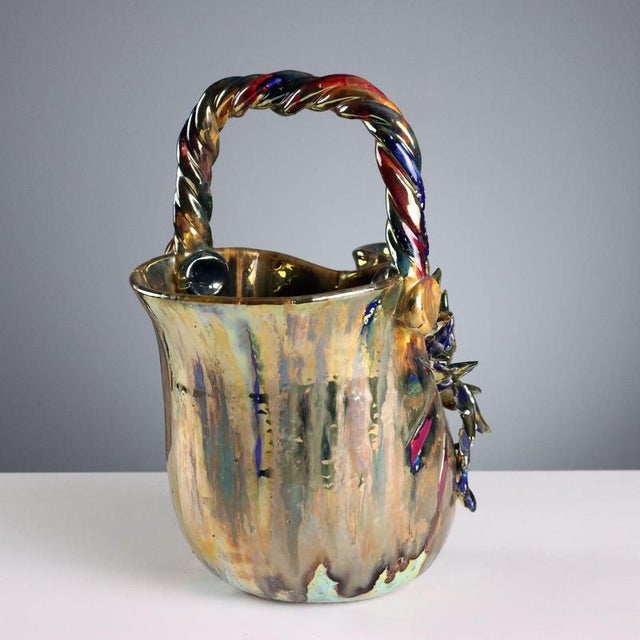 Ceramic Pourer by Giuseppe Mazzotti for Albisola For Sale - Image 6 of 11