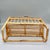 1960s Vintage Boho Bamboo & Rattan Wall Shelf With Towel Bar — Scroll Arm Design For Sale - Image 5 of 7