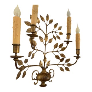 Mid 19th Century Rare French Gilt Sconces For Sale