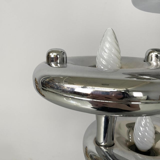Silver German Space Age Chromed Steel Table Lamp by Nagel, 1970s For Sale - Image 8 of 17