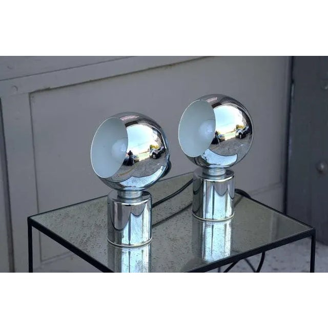 1960s Articulated Globe Spotlights by Reggiani Lampadari - A Pair For Sale - Image 5 of 11