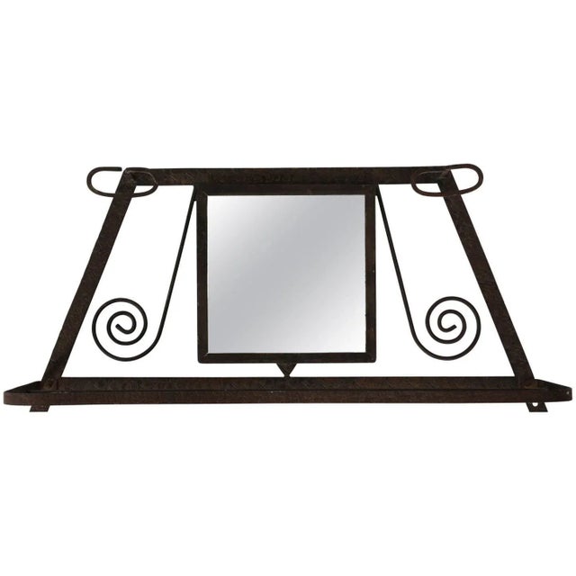 Black French Wrought Iron Wall Shelf For Sale - Image 8 of 8