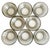 These 1960s Digsmed Denmark smoke glass bowls are commonly found in teak serving tray sets. These bowls typically feature...