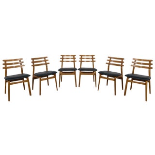 Mid-Century Oak Dining Chairs by Poul Volther for FDB Mobler, Denmark, 1960s, Set of 6 For Sale