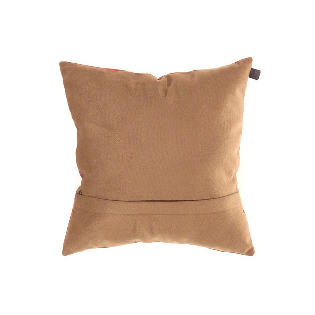 Modern Traditional Calligraphy Velvet Pillow 16' X 16' For Sale - Image 3 of 4