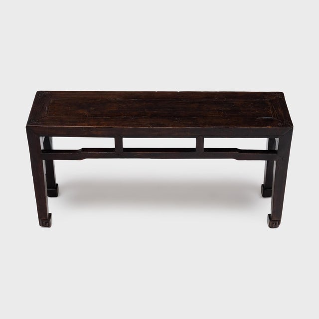 Asian Chinese Provincial Spiral Foot Bench, C. 1850 For Sale - Image 3 of 5