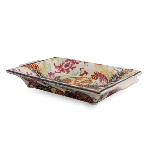 Traditional Williamsburg for Port 68 Tobacco Leaf Tray For Sale - Image 3 of 8