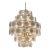 Mid-Century Modern Italian Style Glass Disc Chandelier For Sale