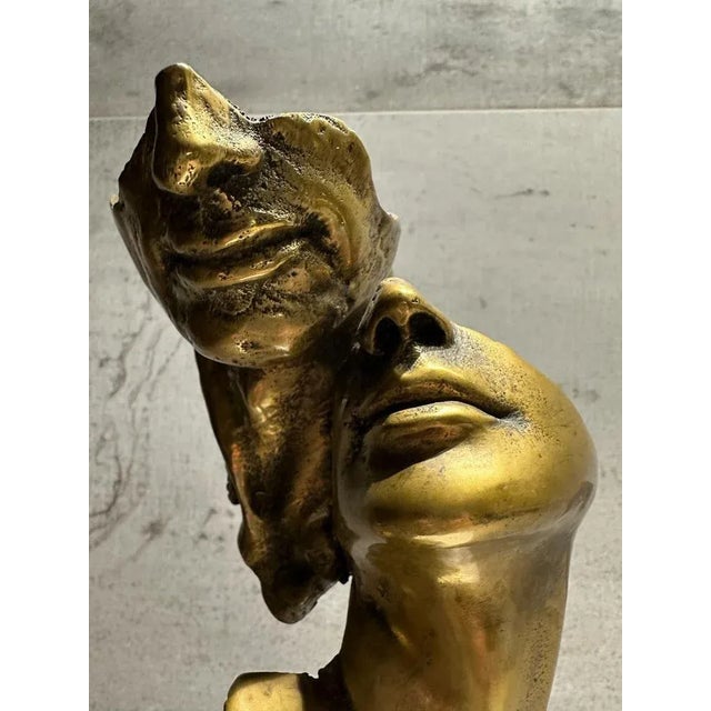 Italian Sculpture Bronze Lovers For Sale - Image 4 of 10