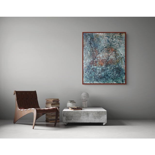 Contemporary Abstract Oil on Canvas "Turgor Pressure 2" by Reiner Heidorn For Sale - Image 4 of 6