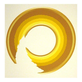 Abstract Jim Boutwell "Intentions Ii" Signed Numbered Vintage Serigraph Art Print For Sale