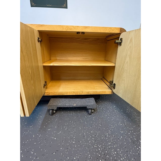 1970s Henredon Scene Two Collection Burled Olive Wood Credenza For Sale - Image 10 of 12