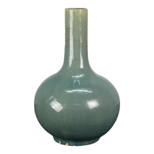 Turquoise Long Neck Vase
