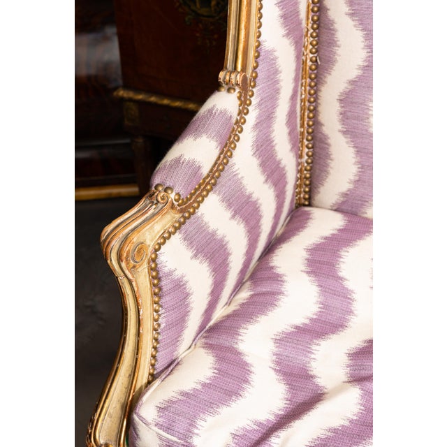 Purple Pair of 19th Century French Bergere Chairs For Sale - Image 8 of 8