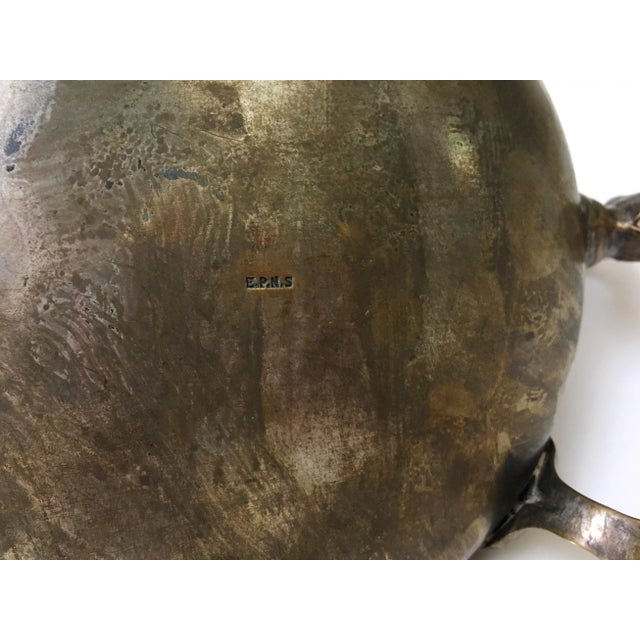 Vintage Electro Silver Plated Decorative Tea Coffee Pot For Sale - Image 6 of 6