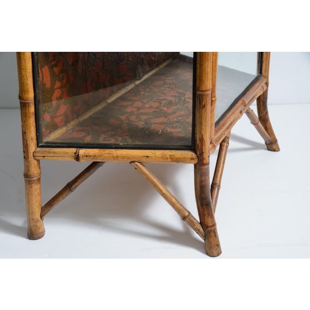 Bamboo & Glass Cabinet, Aesthetic Mouvement 1880-1900 For Sale - Image 11 of 15