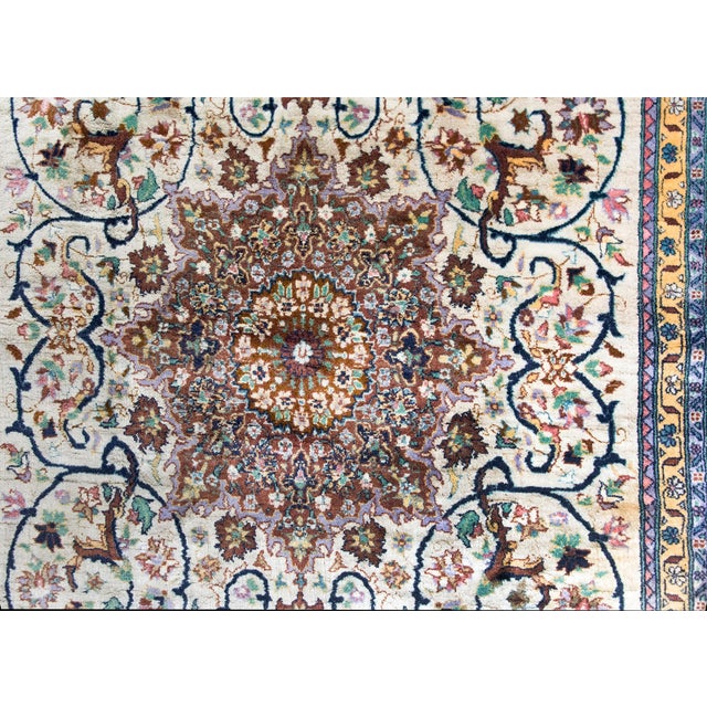 Vintage Persian Tabriz Rug For Sale - Image 9 of 16