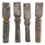 Antique French Farmhouse Turn Carved Wooden Baluster Spindle Table Legs Set of 4 For Sale