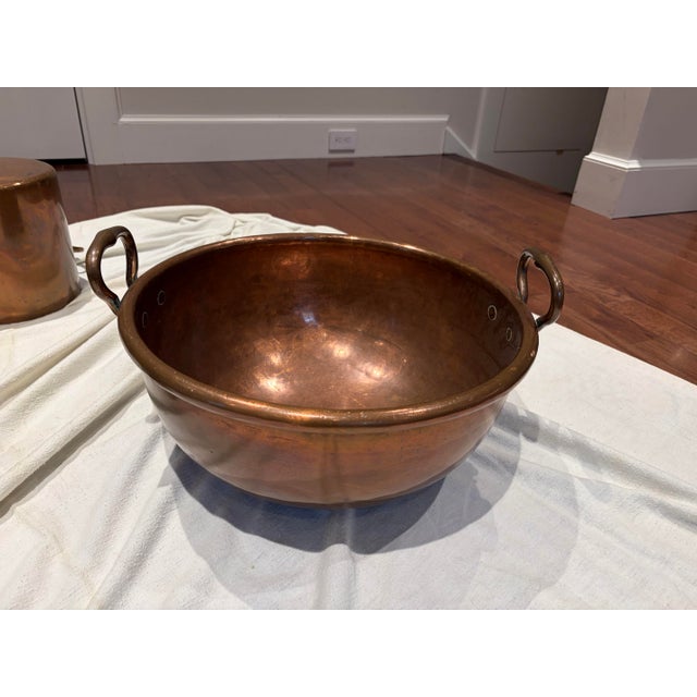 Antique & Vintage French Copper Cookware Collection - 9 Piece Professional Set For Sale - Image 12 of 14