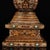 Late 19th Century Gilt Bronze Tibetan Stupa With Gemstone Inlays, 1.9kg For Sale In Los Angeles - Image 6 of 9