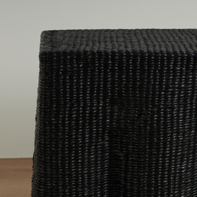 Pair of Black Square Ghost Drapery Stands For Sale - Image 9 of 10