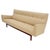 Jens Risom NEW Beige Linen Upholstery Oiled Walnut Frame c1960s Sofa Couch For Sale - Image 6 of 12
