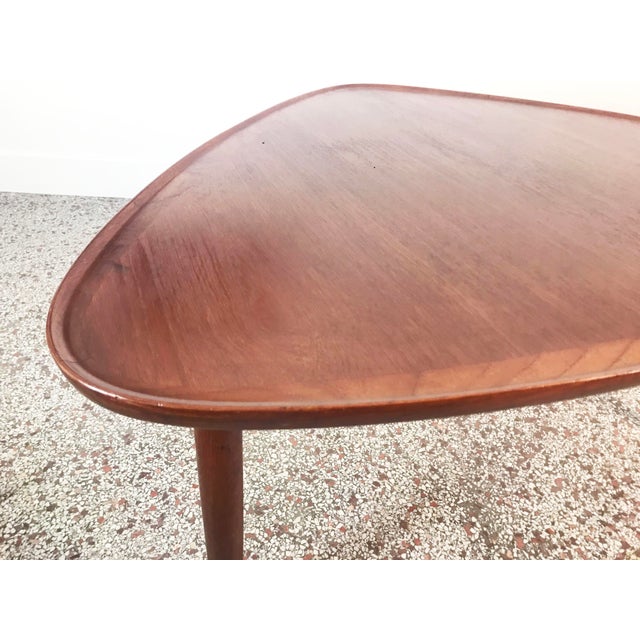 1950s Danish Modern 3 Legged Table Teak Side Table Chairish