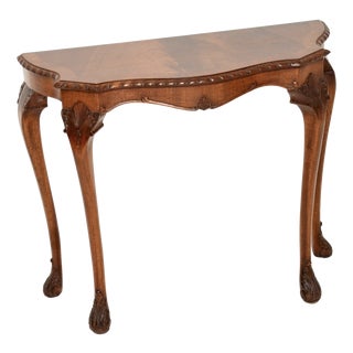Queen Anne Console Table, 1930s For Sale