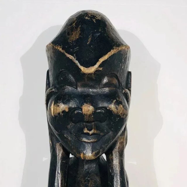 Early 1900s Hand Carved African Senufo Wood Figure For Sale - Image 4 of 10