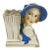 Art Deco Ceramic Flower Vase For Sale