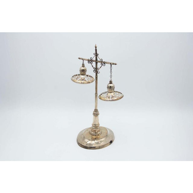 Silver Lamp in the Shape of Crucifix For Sale - Image 5 of 5