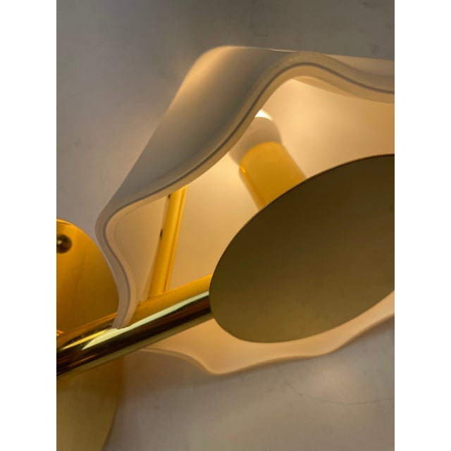 Gold Murano Glass Wall Lamps, Italy, 1980s, Set of 2 For Sale - Image 8 of 14
