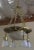 Victorian Brass and Frosted Cut Crystal Chandelier For Sale - Image 9 of 11
