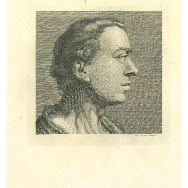 Baroque John Thornthwaite, Portrait of a Man, Etching, 1810 For Sale - Image 3 of 3