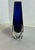 Blue Vintage Mid Century Murano Cobalt Blue Glass Vase Attributed to Alessandro Mandruzzato For Sale - Image 8 of 8