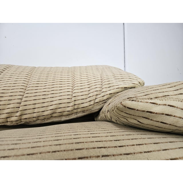Beige Maralunga Three-Seater Fabric Sofa by Vico Magistretti for Cassina, 1970s For Sale - Image 8 of 18