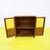 Wood Wooden Display Cabinet with Amber Glass Doors For Sale - Image 7 of 12