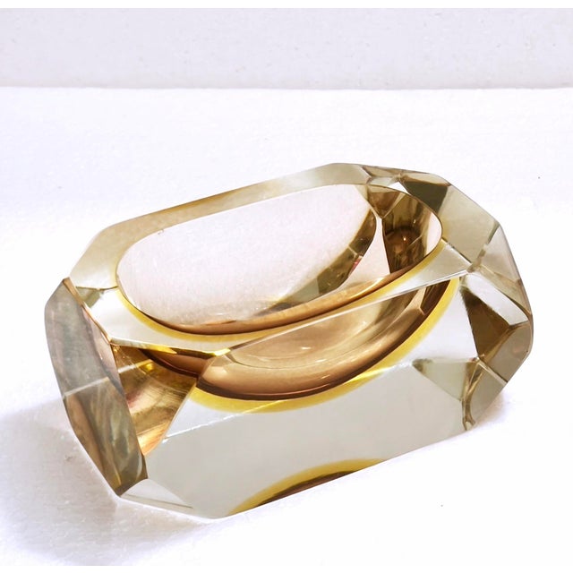 Vintage Murano Sommerso Glass Ashtray by Bucella Cristalli, 1960s For Sale - Image 13 of 18