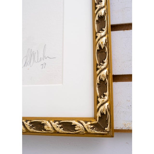 Abstract Abstract Yellow & Red Roses in Vase Watercolor Painting Signed For Sale - Image 3 of 7