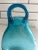 Teal Late 20th Century Handblown Glass Hanging Wall Vase For Sale - Image 8 of 10