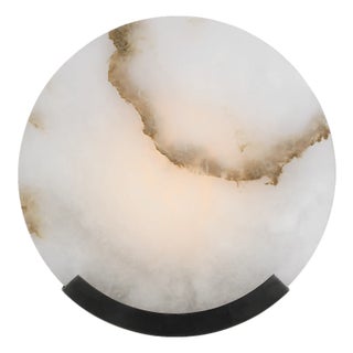 Kelly Wearstler for Visual Comfort Signature Melange 10" Sconce in Bronze with Alabaster For Sale