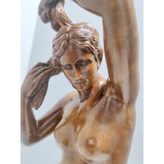 Brown Cantù Artist, Sculpture of Nude Woman, 1960s, Walnut For Sale - Image 8 of 16