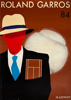 Travel Poster for French Open "Roland Garros" 1984