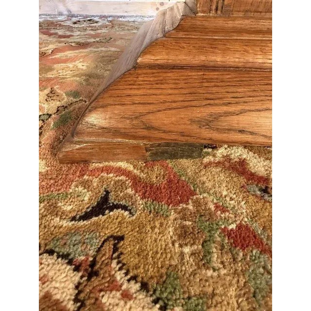 Brown Art Deco Dining Table in Oak For Sale - Image 8 of 9